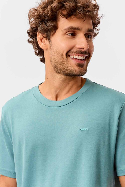 T-Shirt Básica Suedine Supima Azul