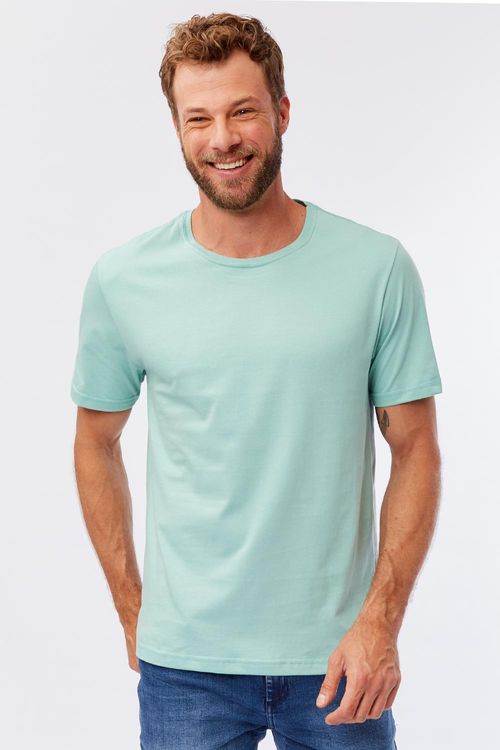 T-Shirt Básica Comfort Verde Claro