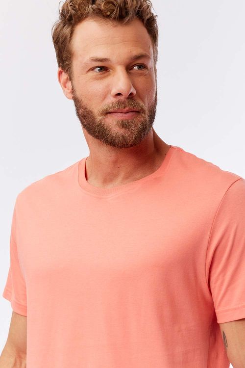T-Shirt Básica Comfort Salmao