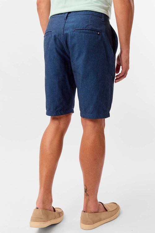 Bermuda Chino Fio Tinto Azul Marinho