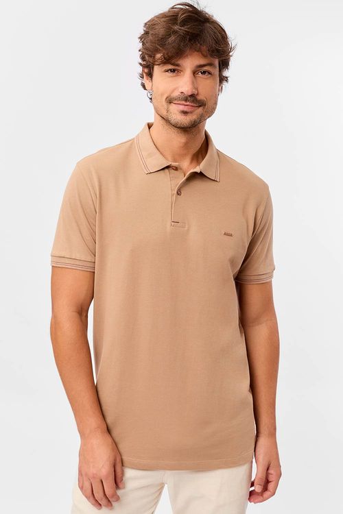 Polo Básica Comfort Piquet Khaki
