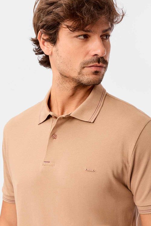 Polo Básica Comfort Piquet Khaki