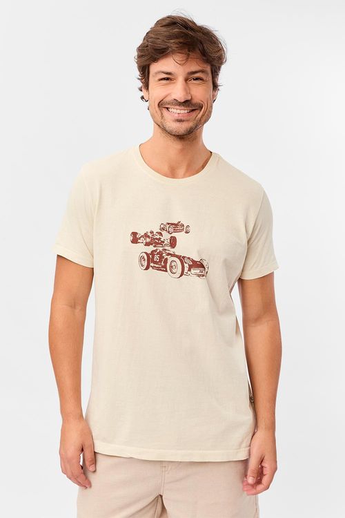 T-Shirt Estampada Stone Kart Off White