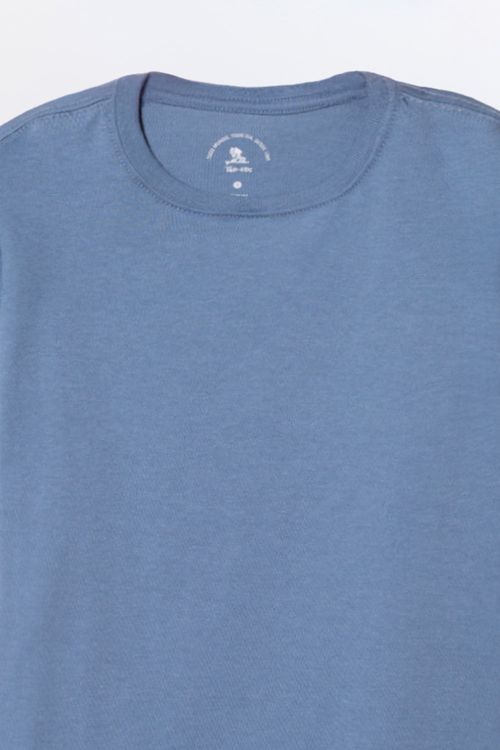 T-Shirt Infantil Básica Azul Jeans