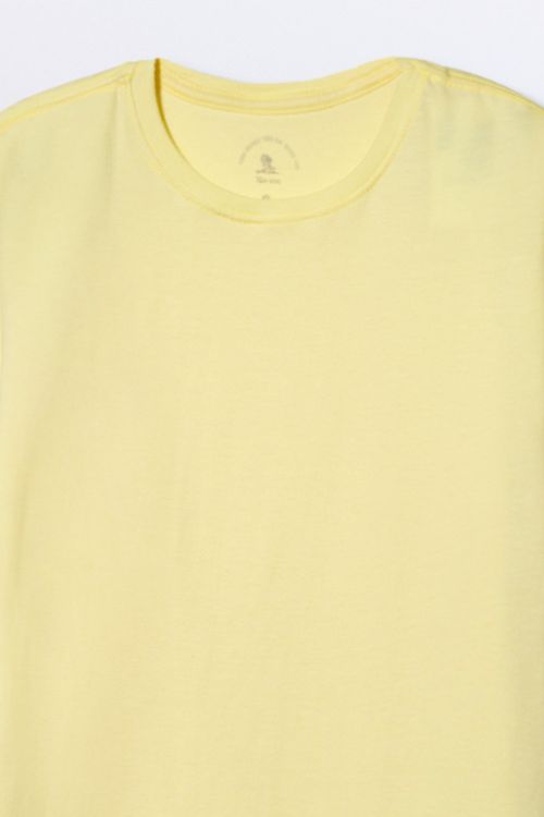 T-Shirt Infantil Básica Amarela Clara