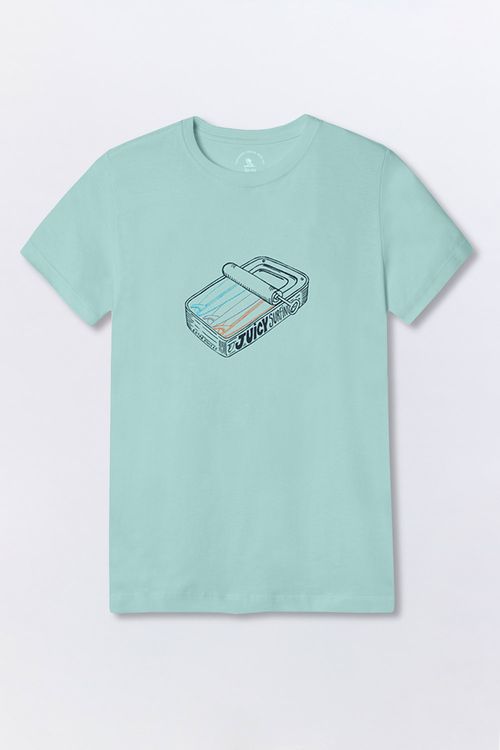 T-Shirt Infantil Surfing Verde Clara