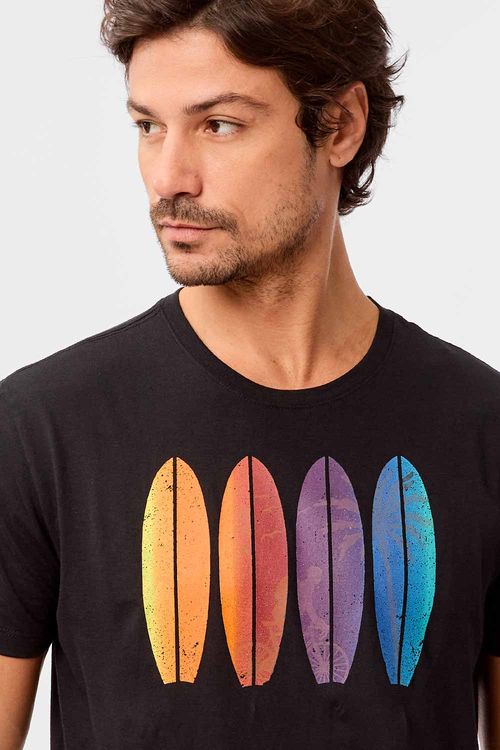 T-Shirt Estampada Termico Color Preta