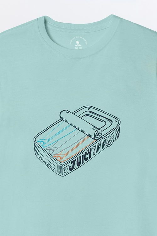 T-Shirt Infantil Surfing Verde Clara