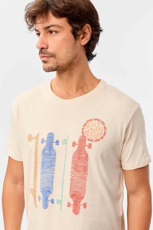 T-Shirt Estampada Skate Cru