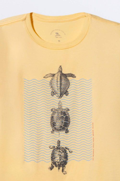 T-Shirt Infantil Estampada Alive Amarelo Claro