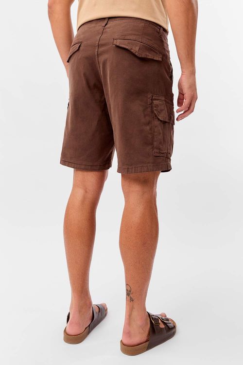 Bermuda Cargo Flex Marrom