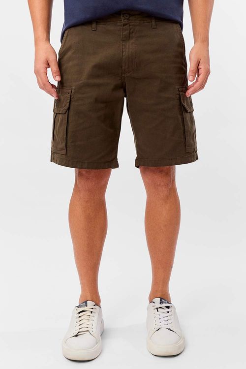 Bermuda Cargo Flex Verde Musgo