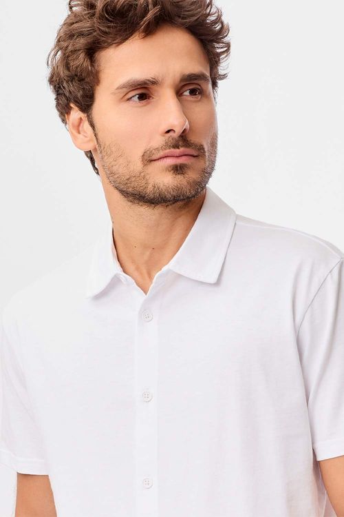 Polo Jersey Premium Branca