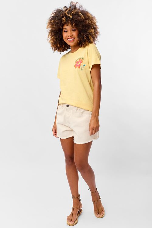 Short Jeans Color Off White