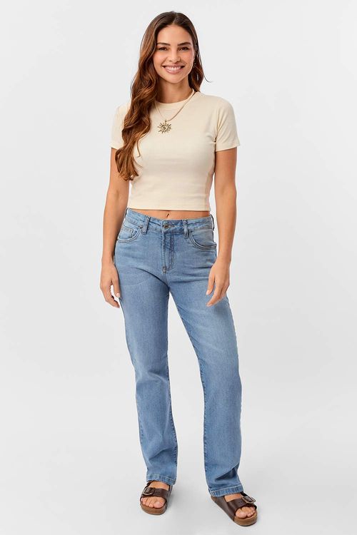 Calça Jeans Straight Destroyer