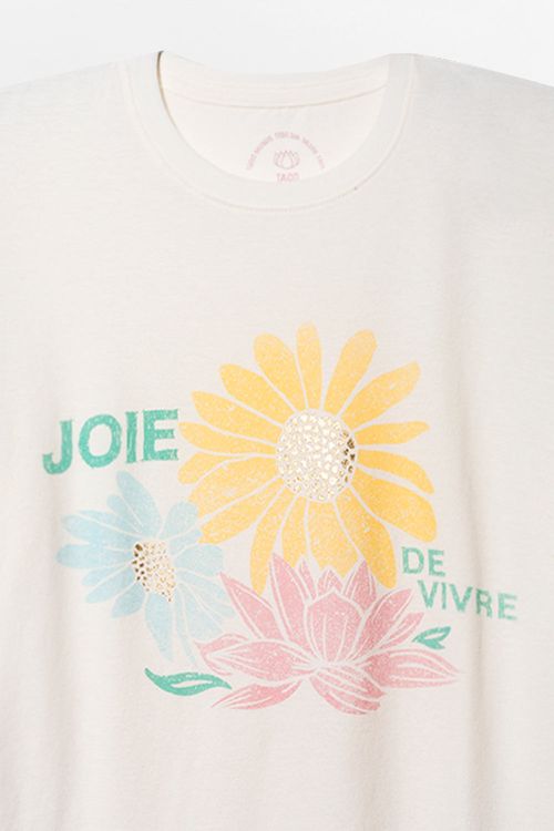 Blusa Estampada Joie De Vivre Off White