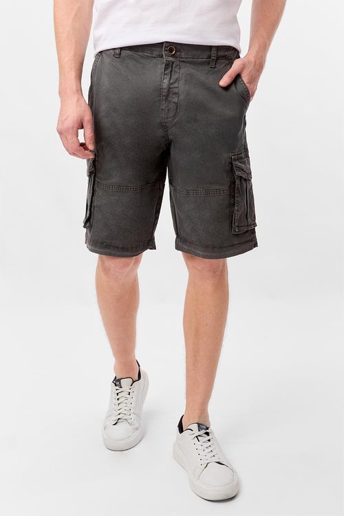 Bermuda Cargo Flex Chumbo