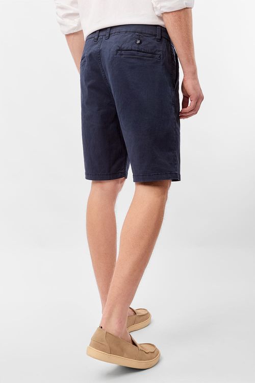 Bermuda Chino New Flex Azul Marinho