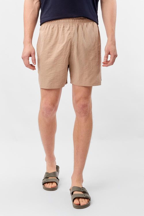 Short Liso Cupro Khaki