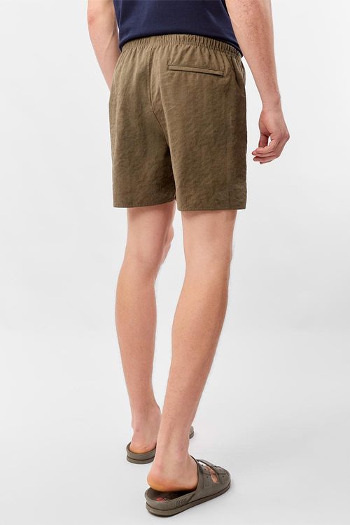 Short Liso Cupro Verde Musgo