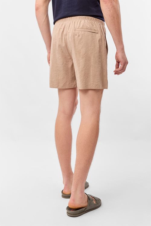 Short Liso Cupro Khaki