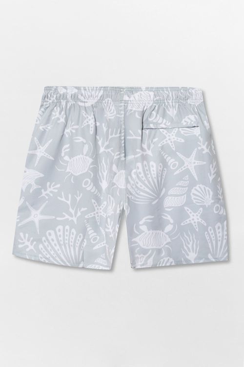 Short Estampado Flex Ocean Cinza
