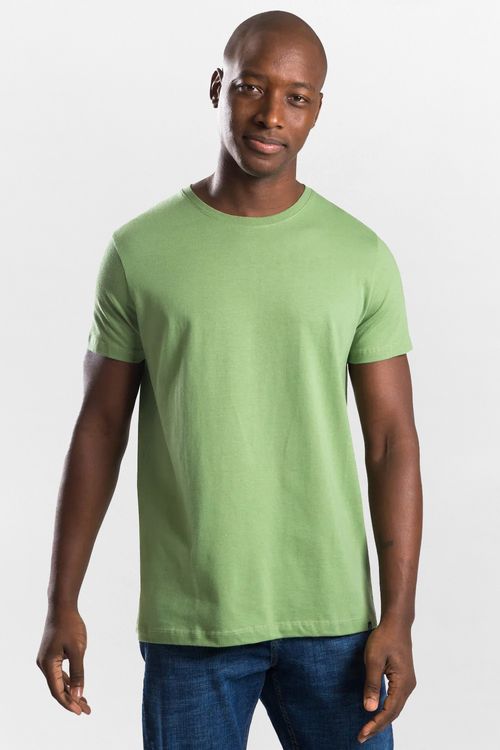 T-Shirt Básica Fit Premium Sem Costura Verde