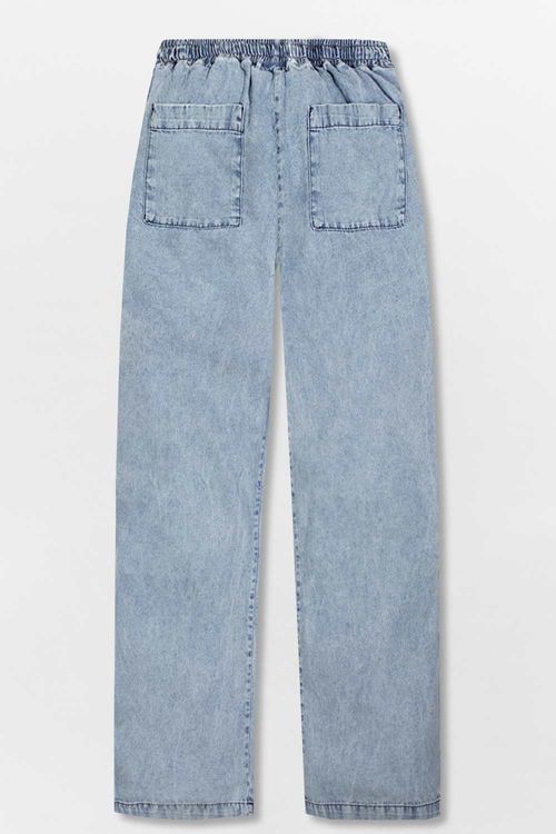 Calça Jeans Wide Leg Destroyer
