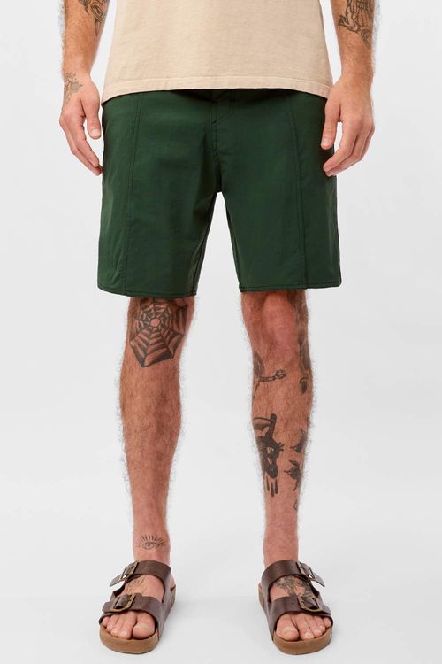 Boardshort Ripstop Flex Uv Verde Escuro
