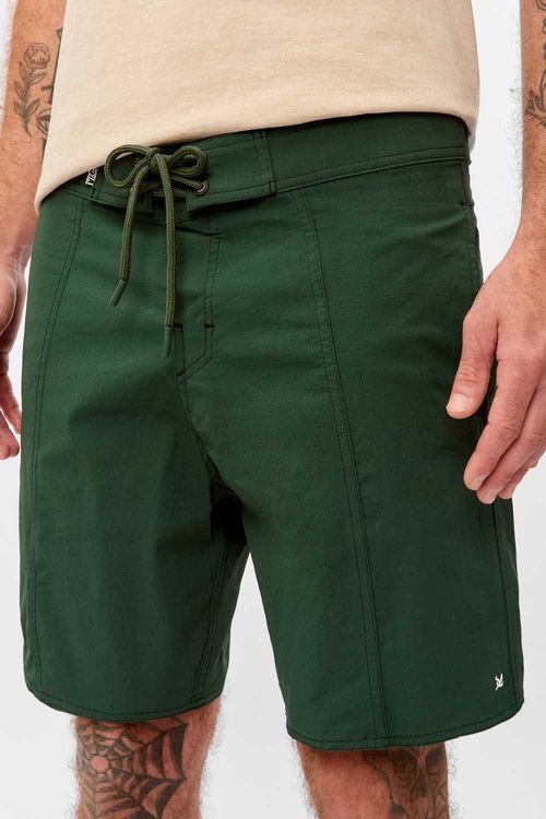 Boardshort Ripstop Flex Uv Verde Escuro