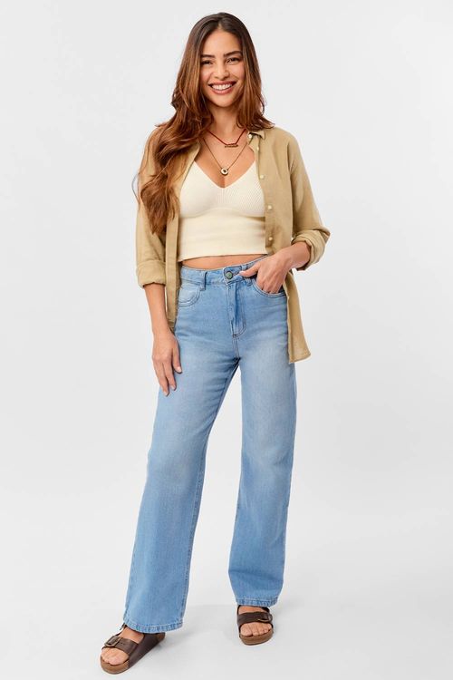 Calça Jeans Straight Destroyer