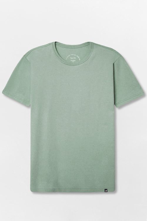 T-Shirt Básica Premium Fit Sem Costura Verde Clara