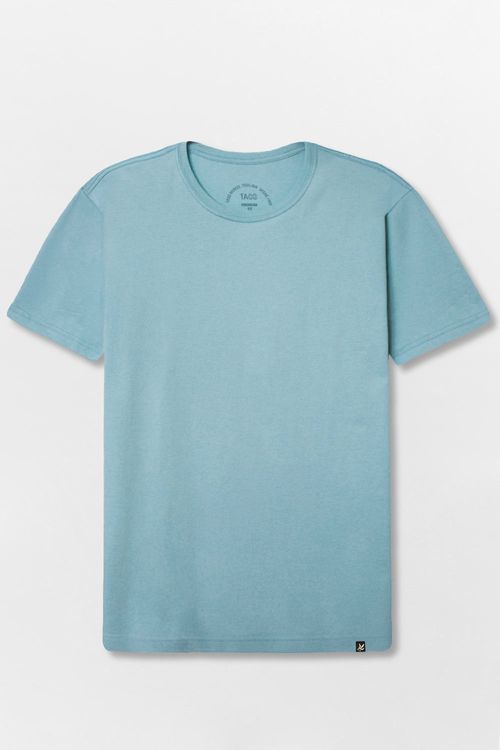 T-Shirt Básica Premium Fit Sem Costura Azul Clara