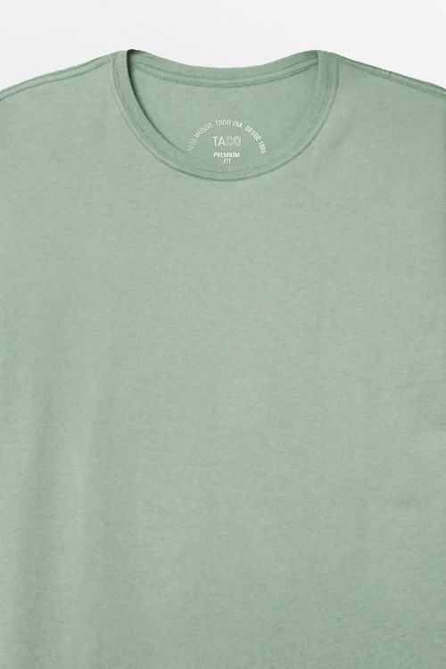 T-Shirt Básica Premium Fit Sem Costura Verde Clara