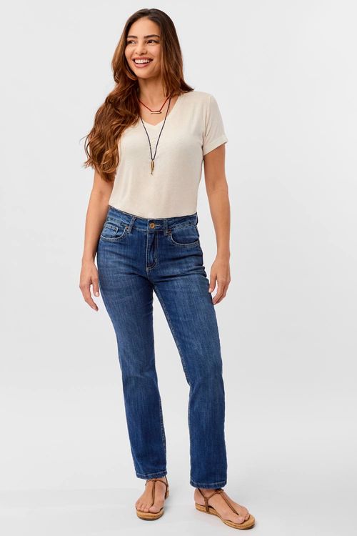Calça Jeans Straight Flex Premium Destroyer