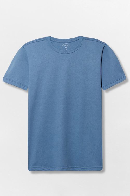 T-Shirt Básica Fit Azul Jeans