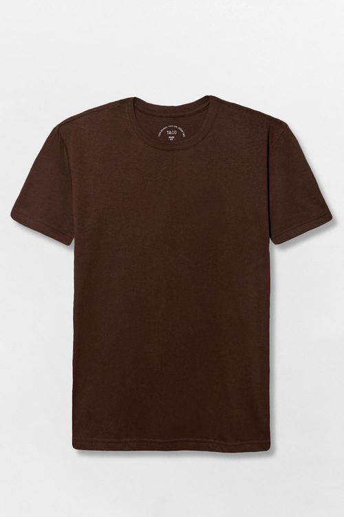 T-Shirt Básica Fit Marrom