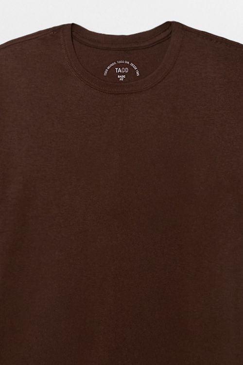 T-Shirt Básica Fit Marrom