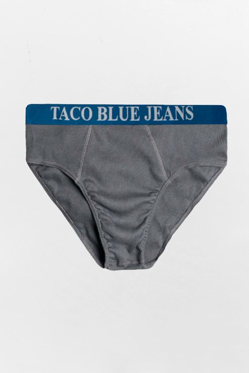 Kit De Cueca Slip Graf/Az Mar/Pto