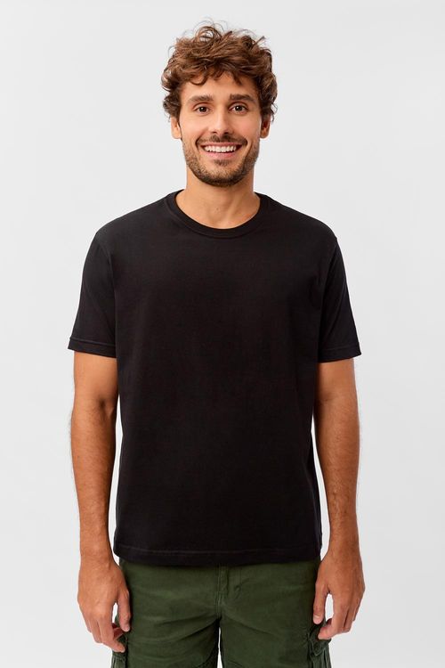 T-Shirt Básica Comfort Preta