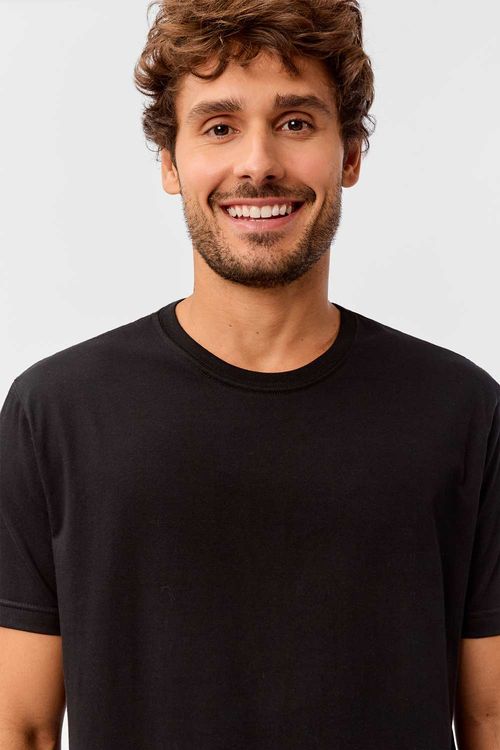 T-Shirt Básica Comfort Preta