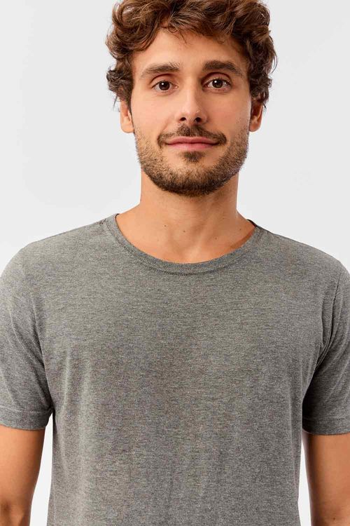 T-Shirt Básica Fit Grafite