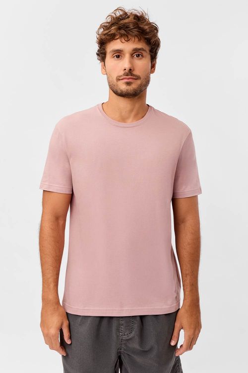 T-Shirt Básica Comfort Rosa Clara