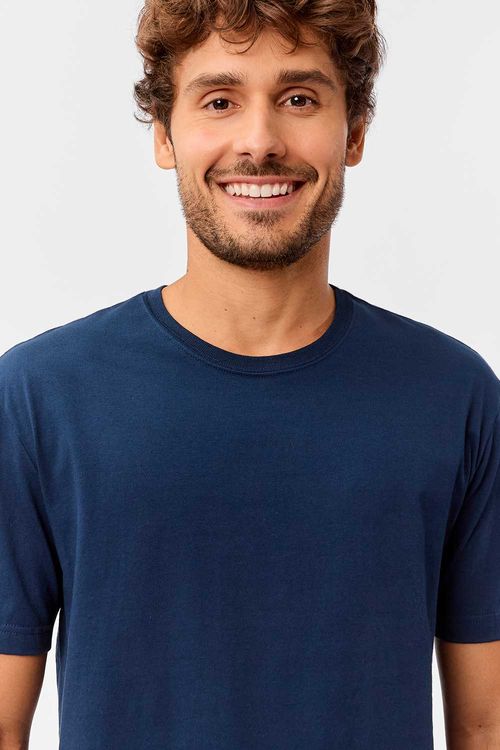 T-Shirt Básica Comfort Azul Marinha
