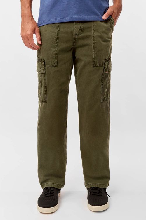 Calça Cargo Verde Militar