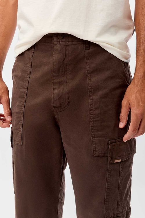 Calça Cargo Marrom