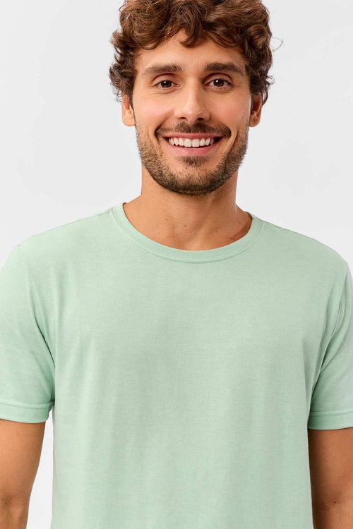 T-Shirt Básica Fit Verde Clara