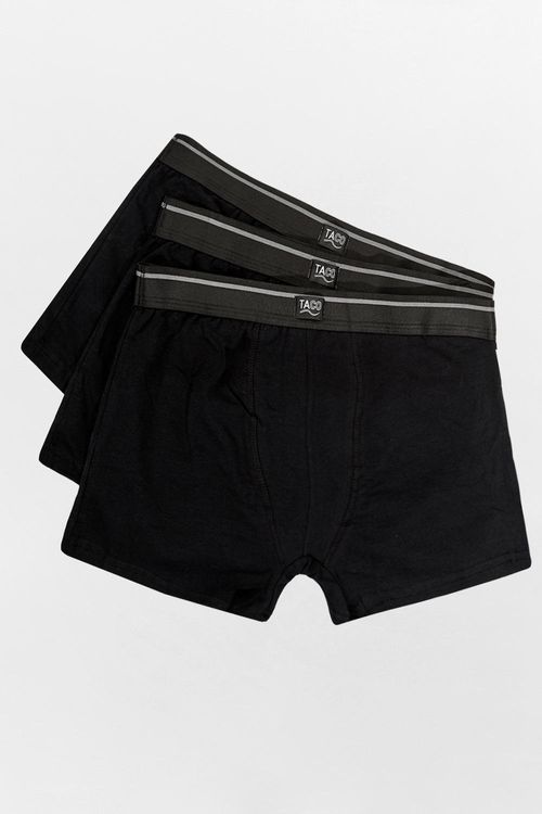 Kit De Cueca Boxer Elástico Listra Preto