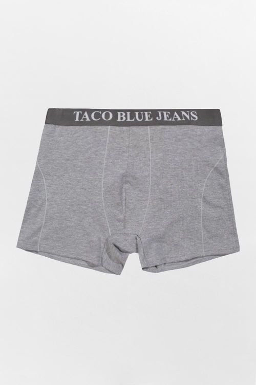 Kit De Cueca Boxer Taco Blue Jeans Preto/Cinza