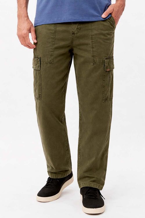 Calça Cargo Verde Militar